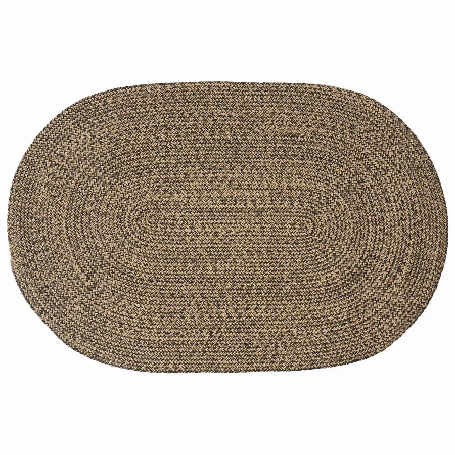 Tapis de surface Noir 122 x 183 cm Jute