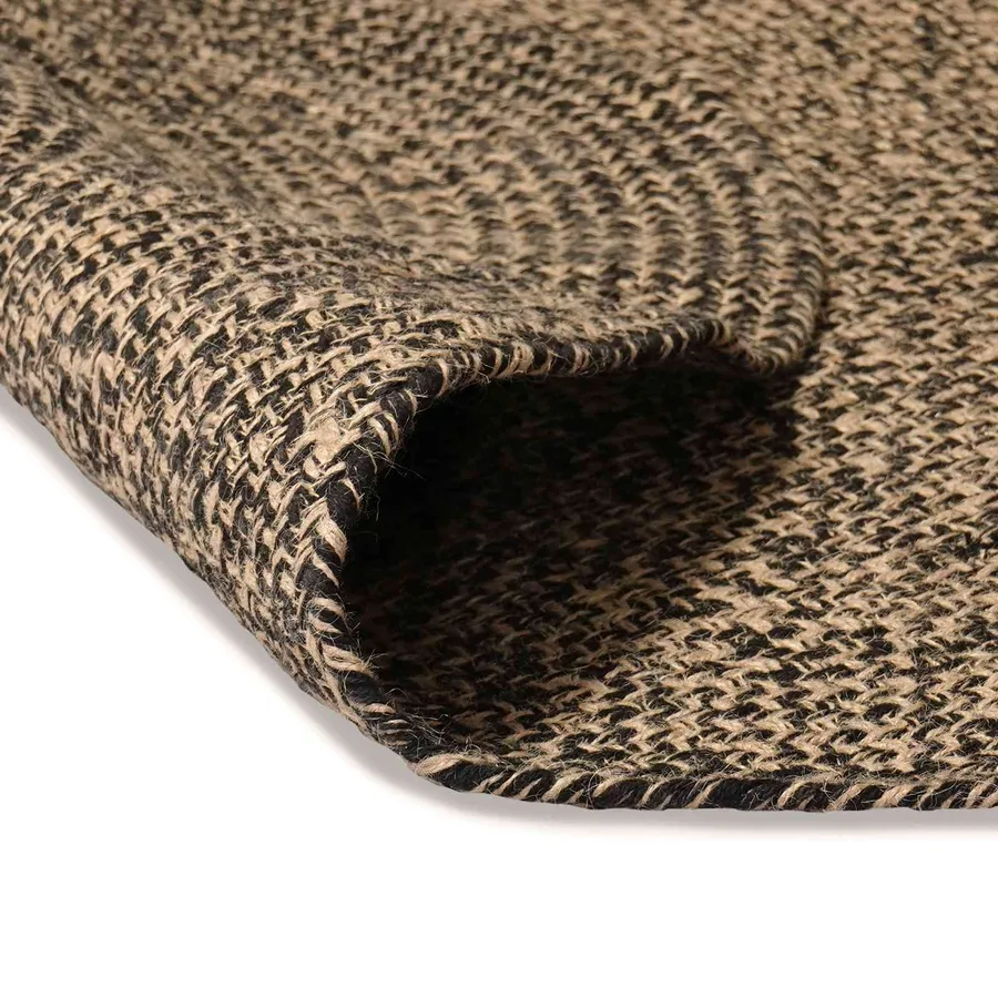 Tapis de surface Noir 122 x 183 cm Jute - 4