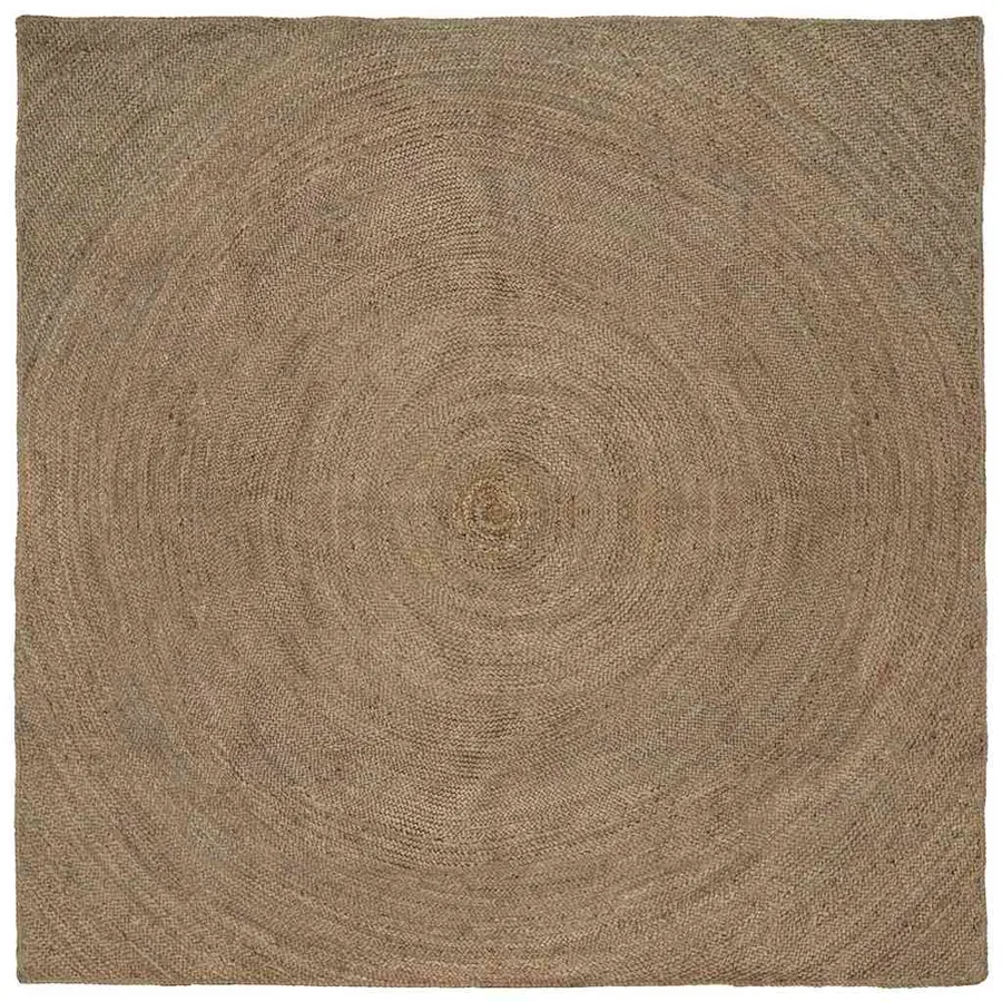Tapis de surface Gris 240 x 240 cm Jute