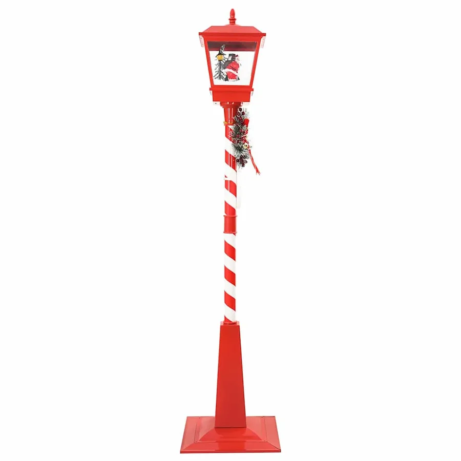 Lampe de rue de Noël avec lanterne Rouge 40,5x40,5x180cm - 5