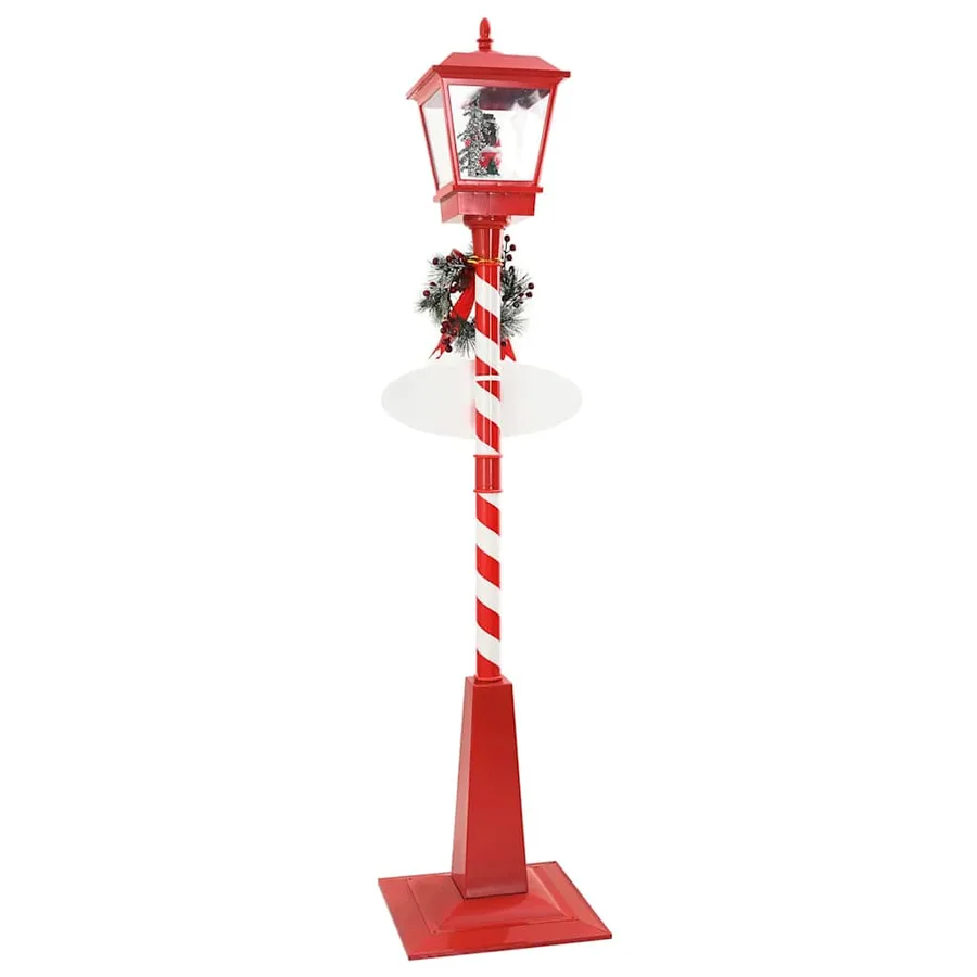 Lampe de rue de Noël avec lanterne Rouge 40,5x40,5x180cm - 6