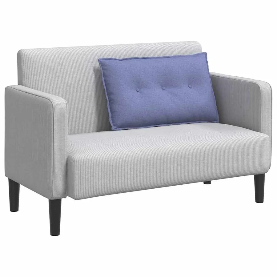 Coussin de Dos Bleu denim 80 x 19 x 50 cm tissu - 3