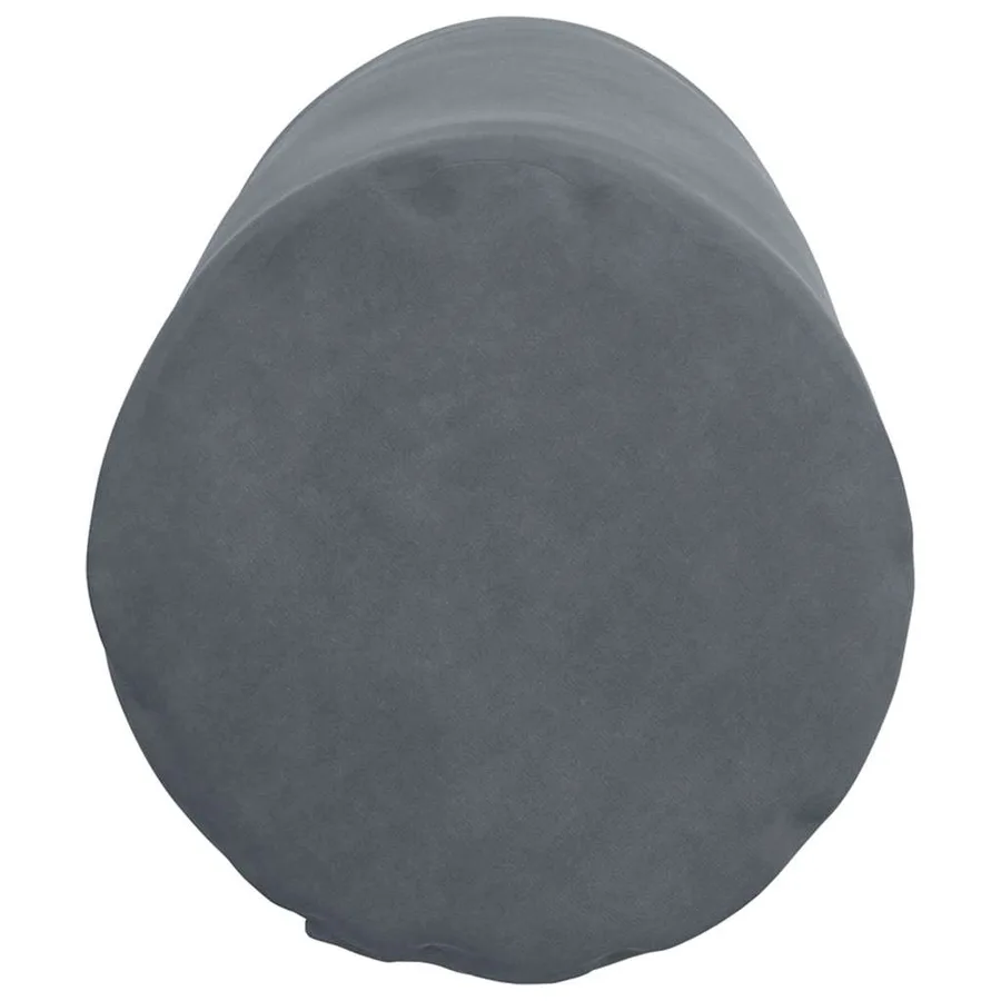 Coussins d'accent 2 pcs Gris foncé Ø 25 x 70 cm - 7
