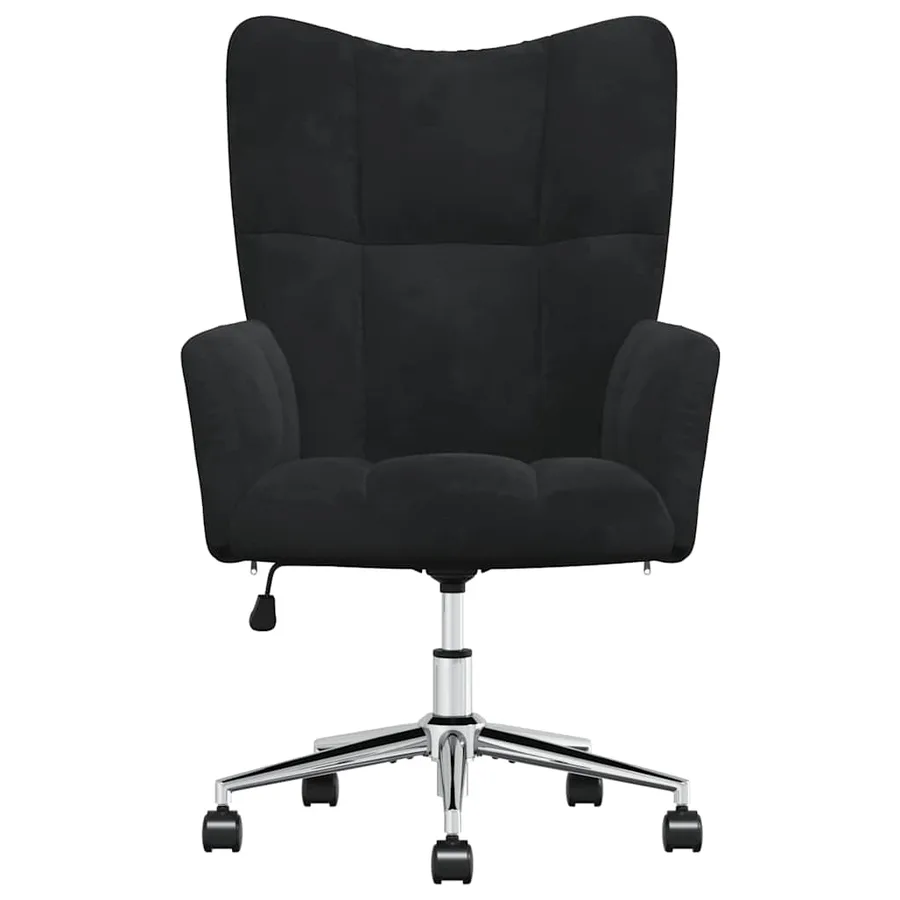 Chaise de relaxation Noir Velours - 3