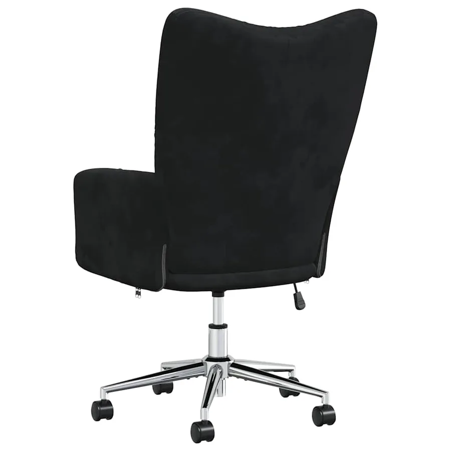 Chaise de relaxation Noir Velours - 5