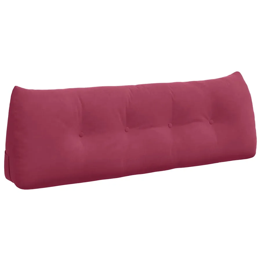 Coussin de Dos Bordeaux 140 x 24 x 50 cm Velours - 2