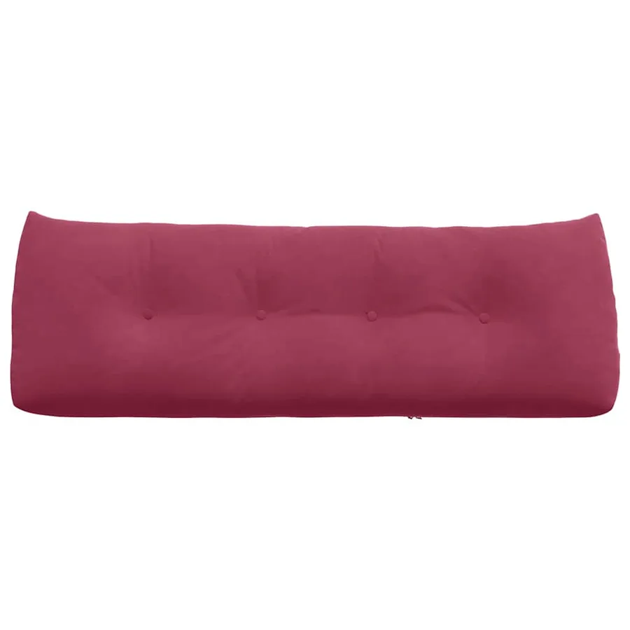 Coussin de Dos Bordeaux 140 x 24 x 50 cm Velours - 6