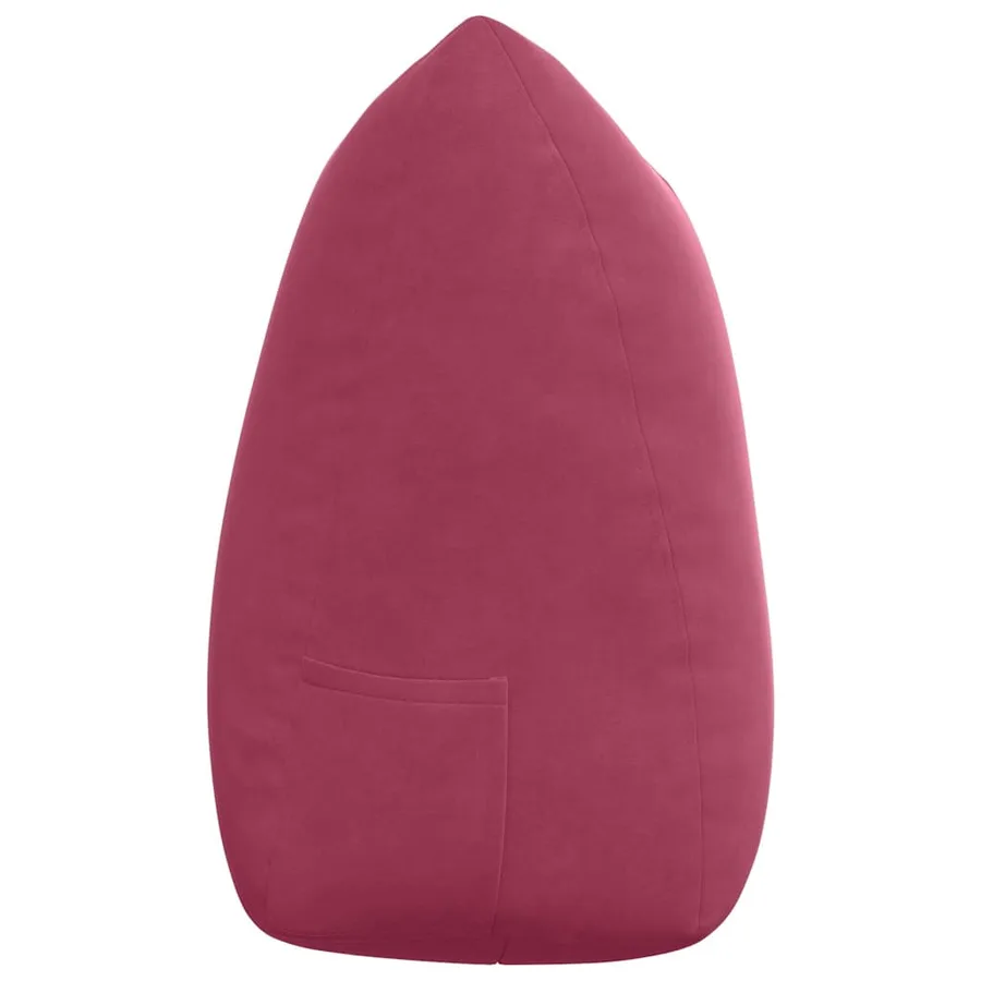 Coussin de Dos Bordeaux 140 x 24 x 50 cm Velours - 7