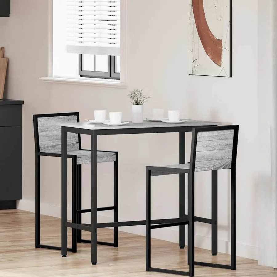 table Gris Sonoma 100 x 50 x 90,5 cm Bois d'ingénierie et acier
