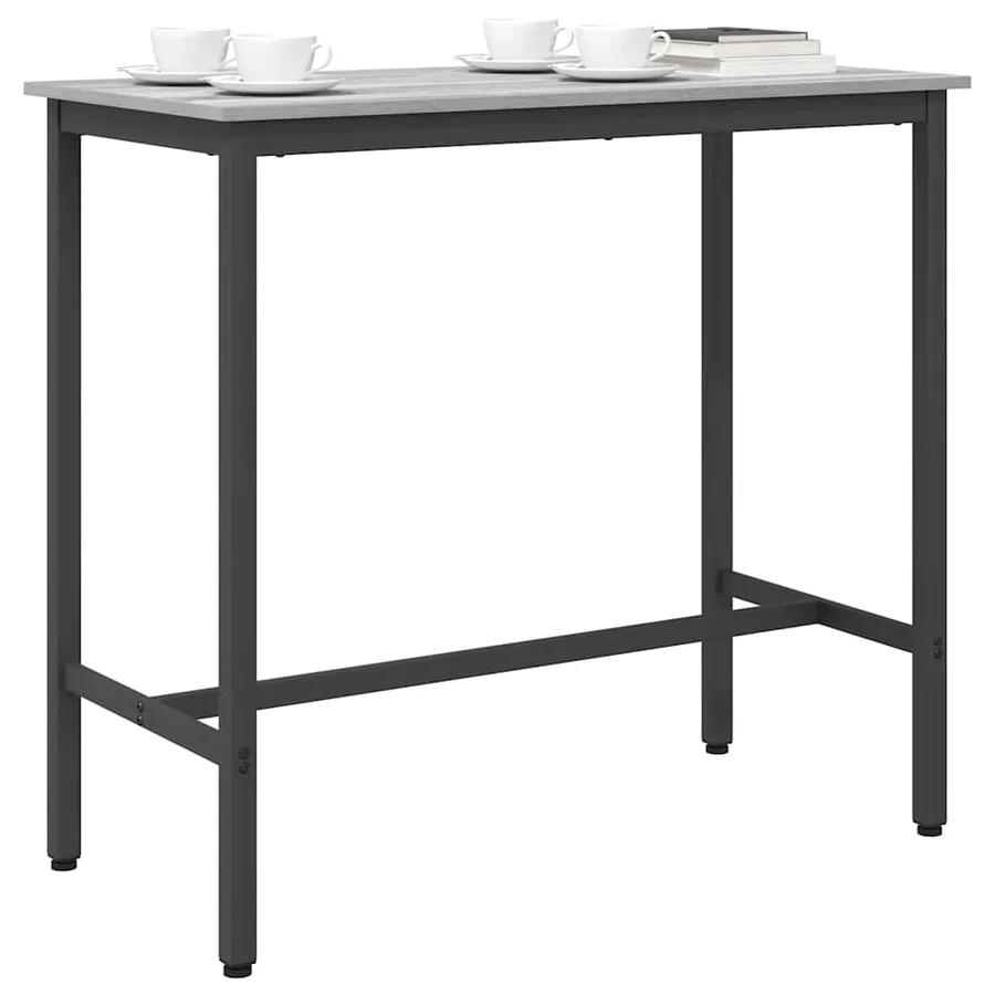 table Gris Sonoma 100 x 50 x 90,5 cm Bois d'ingénierie et acier - 3