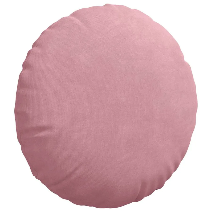 Coussins de siège 2 pcs Rose Ø 80 x 29 cm Velours - 5