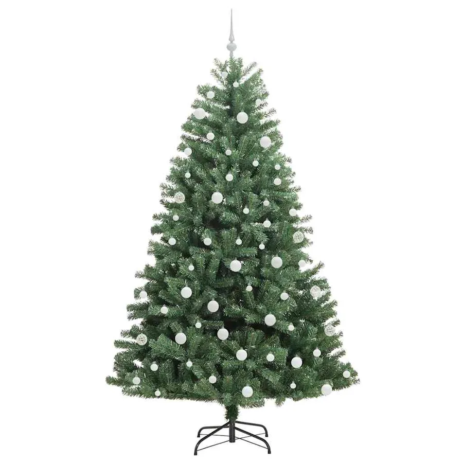 Sapin de Noël Artificiel à Branches Articulées Vert 210 cm - 4