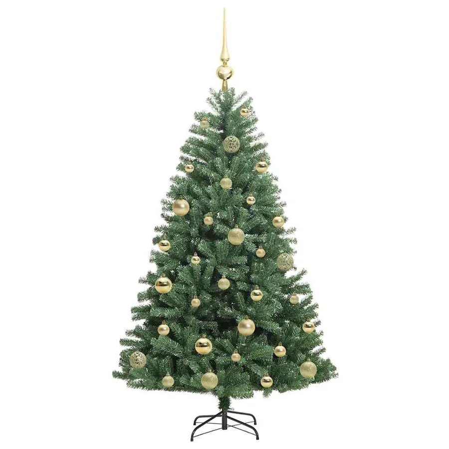 Sapin de Noël Artificiel à Branches Articulées Vert 120 cm - 4