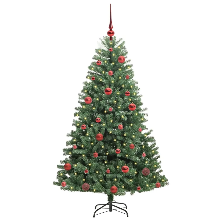 Sapin de Noël Artificiel à Branches Articulées Vert 150 cm - 3