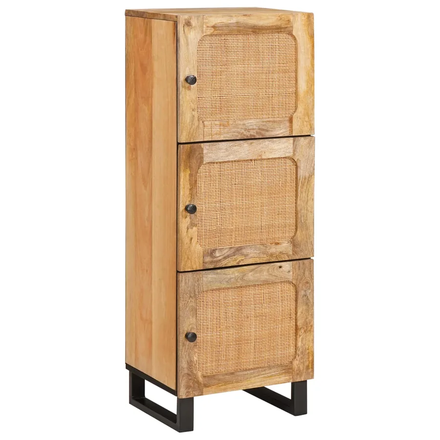 Haut Armoire Marron 90 x 33 x 75 cm Bois de mangue massif