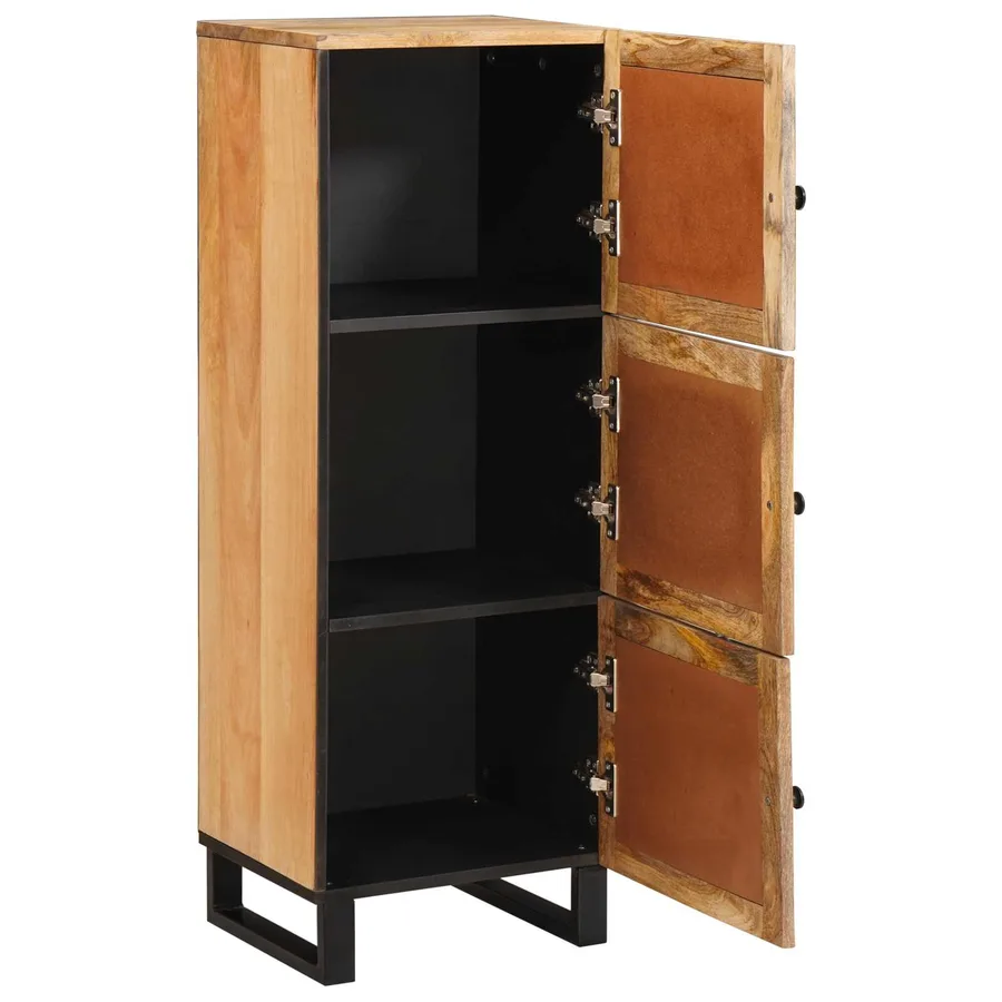 Haut Armoire Marron 90 x 33 x 75 cm Bois de mangue massif - 2