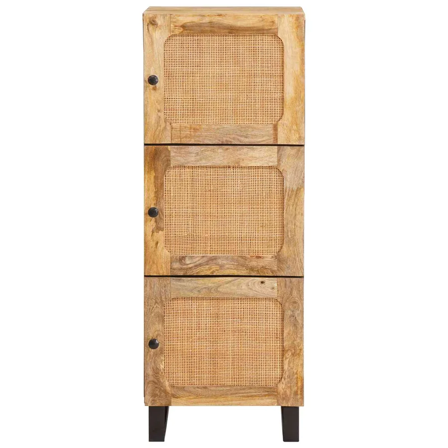 Haut Armoire Marron 90 x 33 x 75 cm Bois de mangue massif - 3