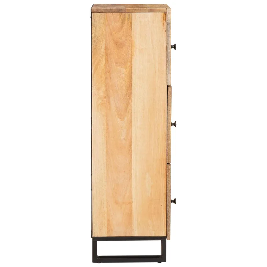 Haut Armoire Marron 90 x 33 x 75 cm Bois de mangue massif - 4