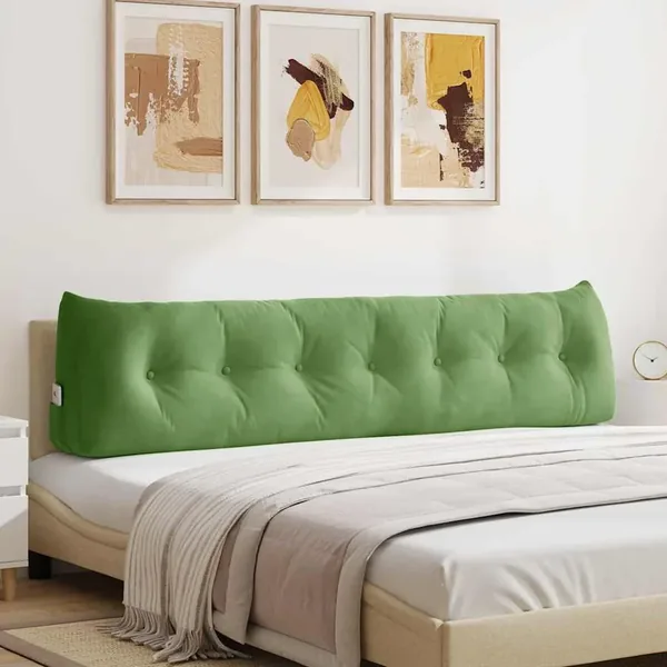 Coussin de Dos Vert clair 200 x 24 x 50 cm Velours