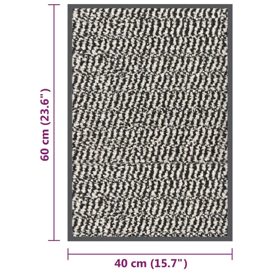 Paillasson touffeté 40x60 cm Marron clair - 5