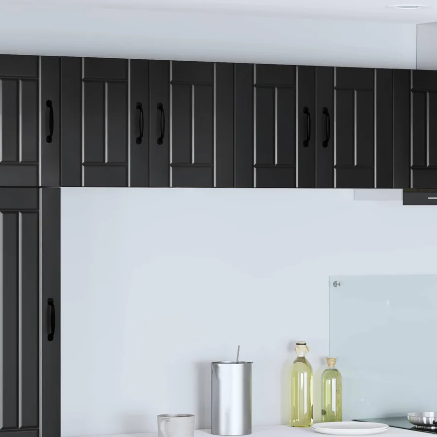 Meuble mural LUCCA 2 pcs Noir 60 x 31 x 40 cm Bois d'ingénierie
