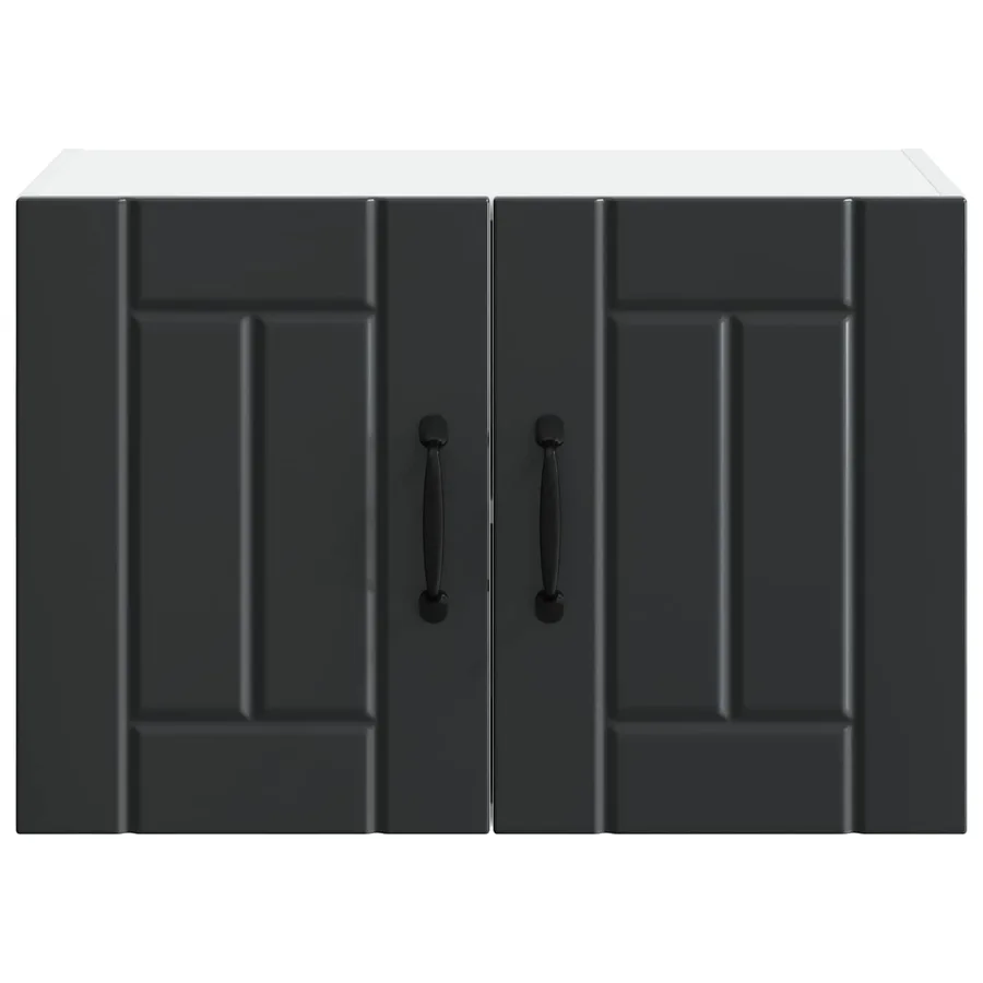 Meuble mural LUCCA 2 pcs Noir 60 x 31 x 40 cm Bois d'ingénierie - 7