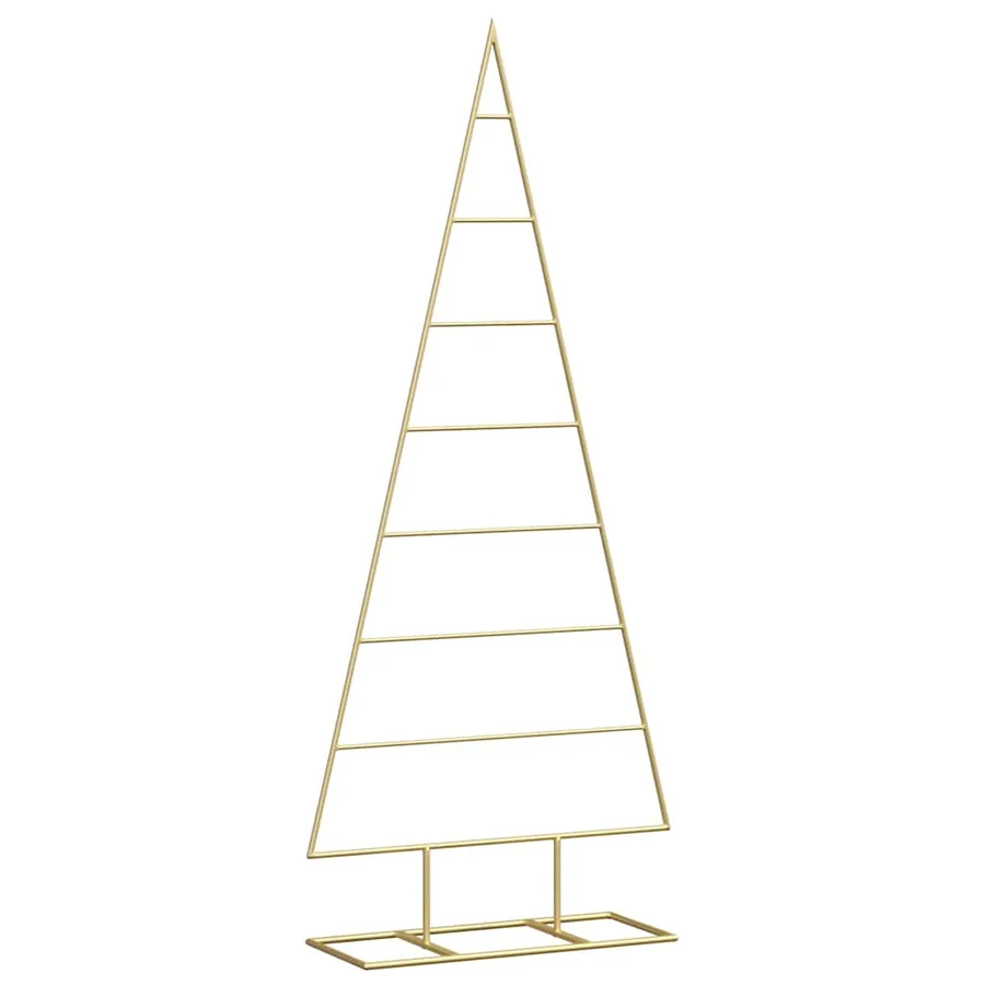 Arbre de Noël en métal Doré 125 cm Acier peint par poudre - 2