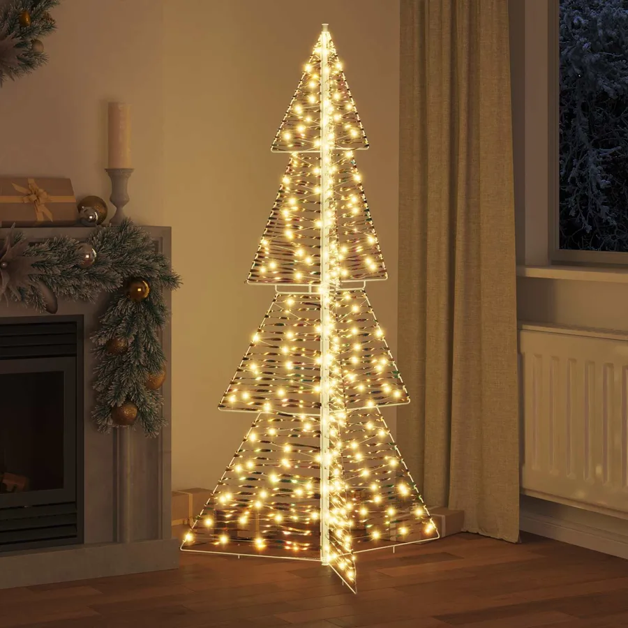 Sapin de Noël avec 240 LED Blanc chaud 180 cm PET - 3