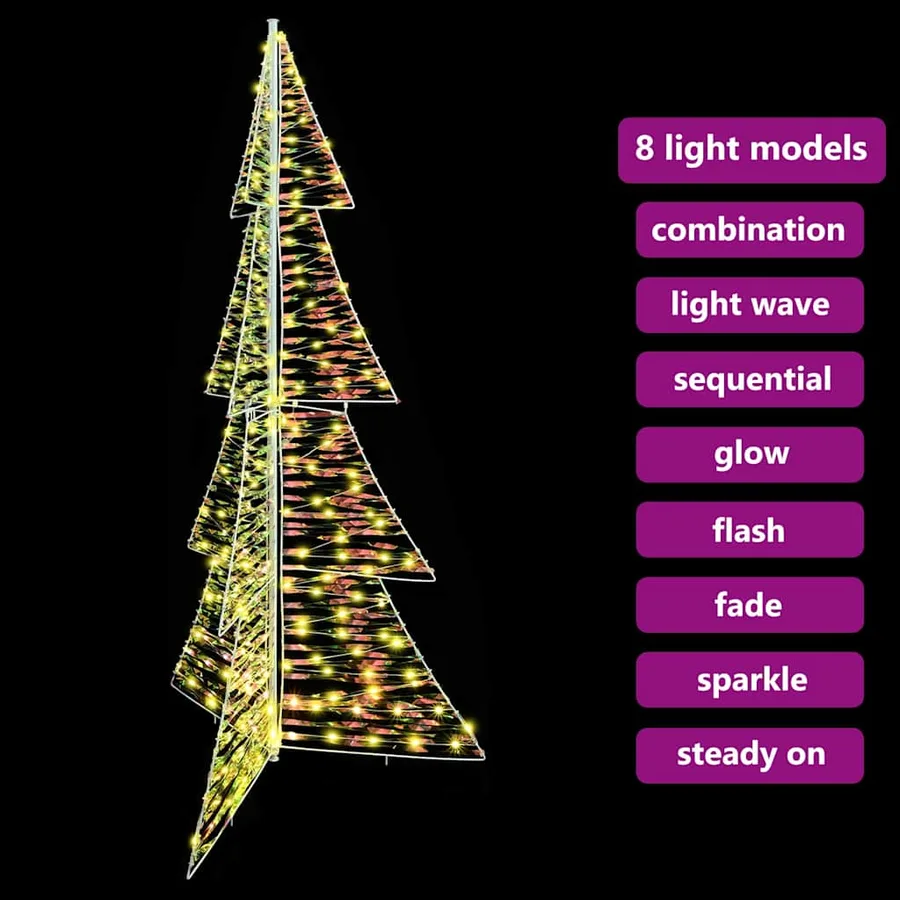 Sapin de Noël avec 240 LED Blanc chaud 180 cm PET - 9