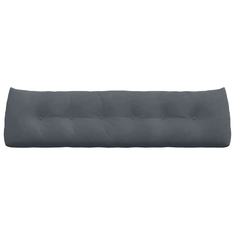 Coussin de Dos Gris foncé 180 x 24 x 50 cm Velours - 6