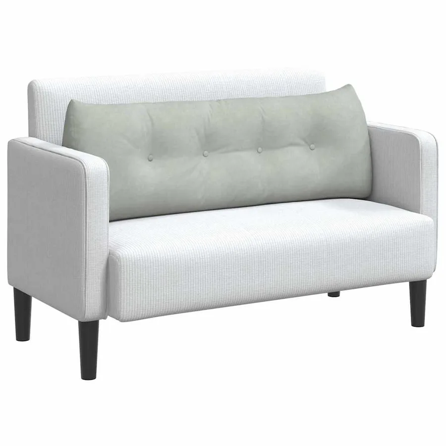 Coussin de Dos Gris clair 140 x 24 x 50 cm Velours - 3