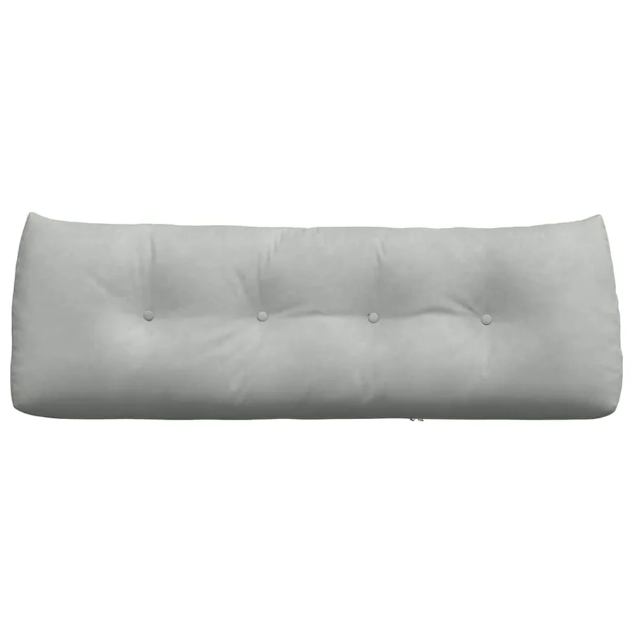 Coussin de Dos Gris clair 140 x 24 x 50 cm Velours - 6