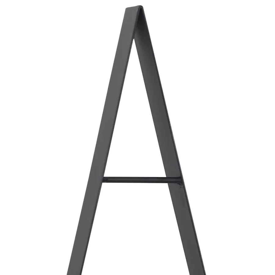 Arbre de Noël en métal avec support Noir 180 cm Acier - 7