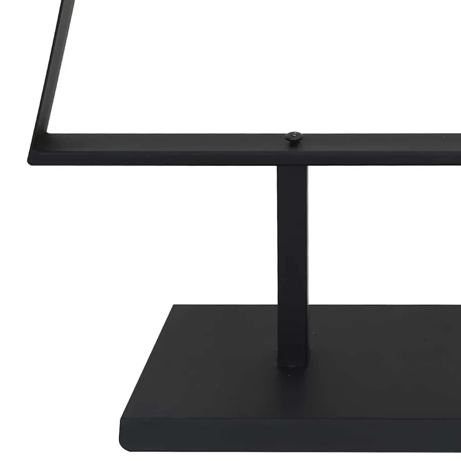 Arbre de Noël en métal avec support Noir 180 cm Acier - 8