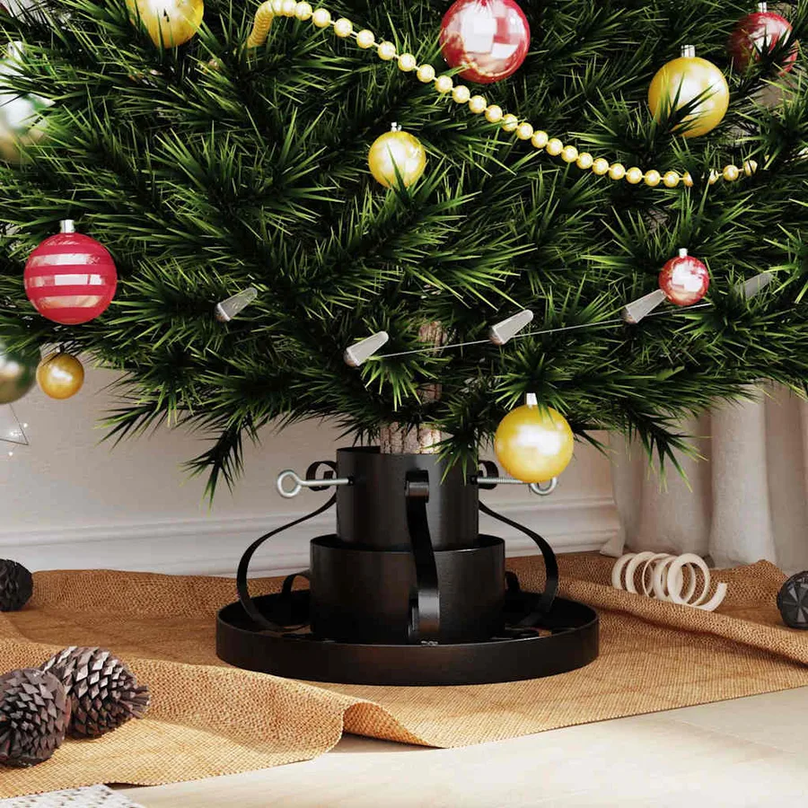 Pied de Sapin de Noël Noir 40 x 40 x 21 cm Acier - 4