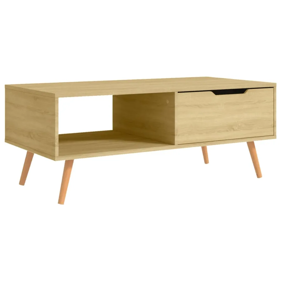 Table basse Chêne Sonoma 100x49,5x43 cm Bois d'ingénierie - 2