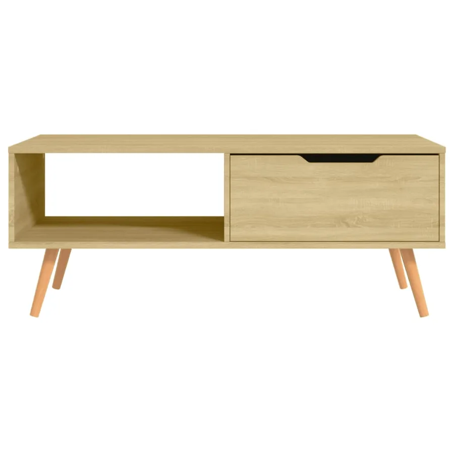 Table basse Chêne Sonoma 100x49,5x43 cm Bois d'ingénierie - 3