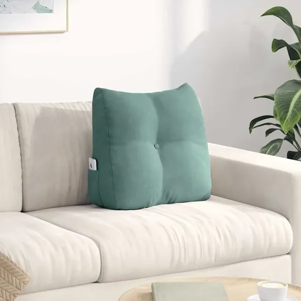 Coussin de Dos Vert Mer 45 x 24 x 50 cm Velours