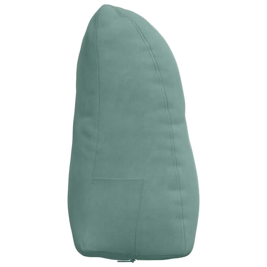 Coussin de Dos Vert Mer 45 x 24 x 50 cm Velours - 7