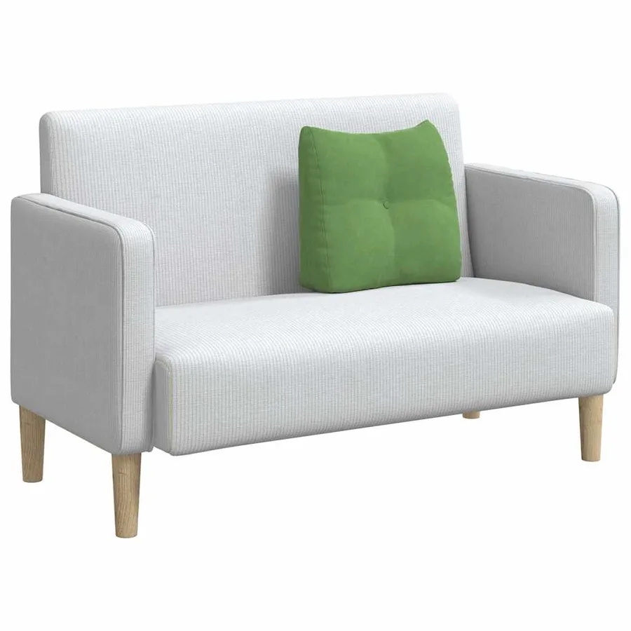 Coussin de Dos Vert clair 45 x 24 x 50 cm Velours - 3