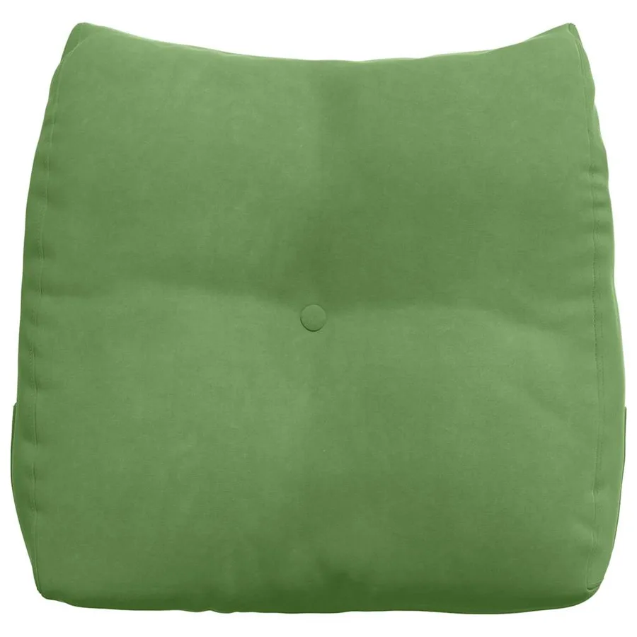 Coussin de Dos Vert clair 45 x 24 x 50 cm Velours - 6