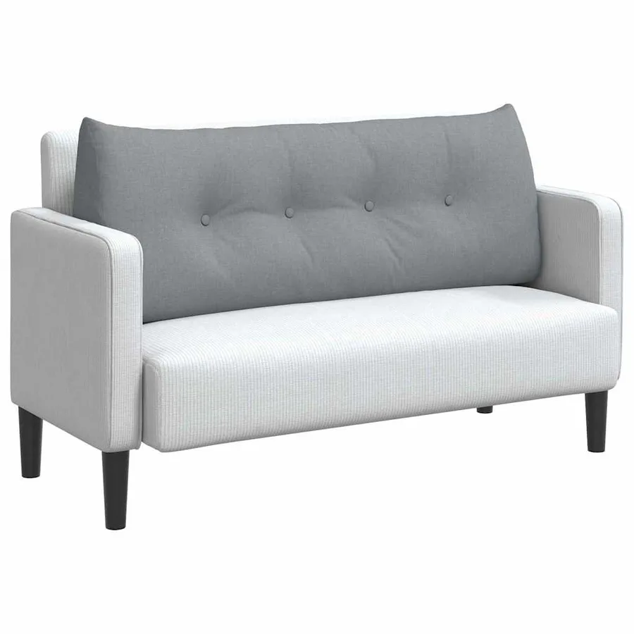 Coussin de Dos Gris clair 120 x 24 x 50 cm tissu - 3