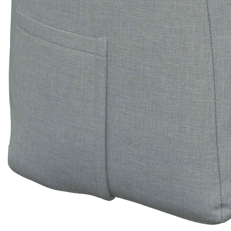 Coussin de Dos Gris clair 120 x 24 x 50 cm tissu - 9
