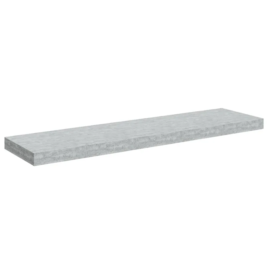 Étagères murales flottantes 4 pcs Gris béton 90x23,5x3,8cm MDF - 6