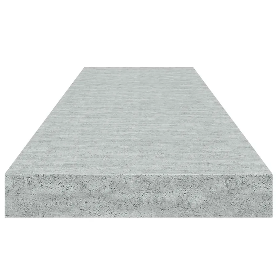 Étagères murales flottantes 4 pcs Gris béton 90x23,5x3,8cm MDF - 8