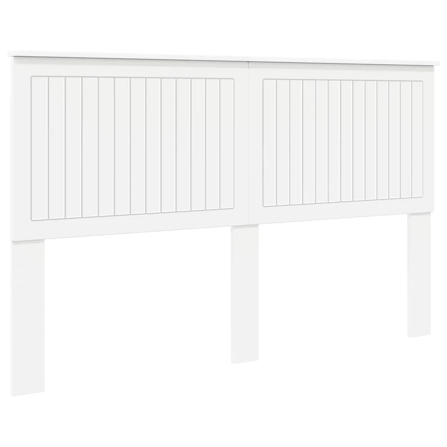 Tête de lit avec tête de lit Blanc 160 cm Bois d'ingénierie - 2