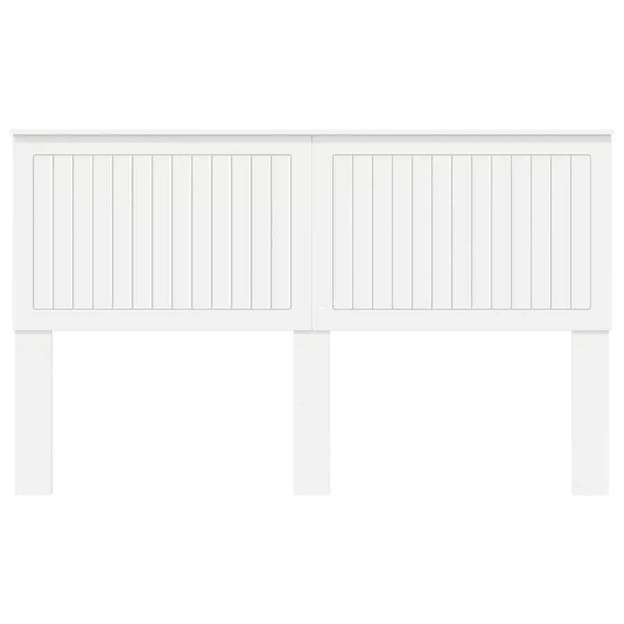 Tête de lit avec tête de lit Blanc 160 cm Bois d'ingénierie - 4