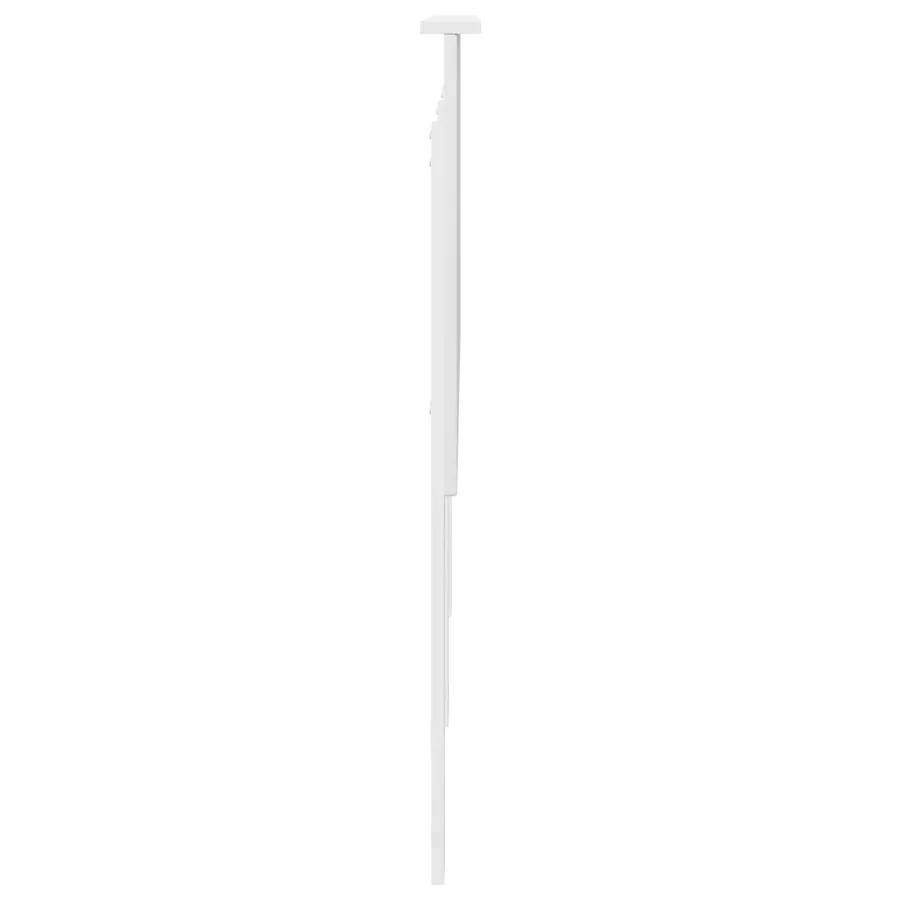 Tête de lit avec tête de lit Blanc 160 cm Bois d'ingénierie - 5