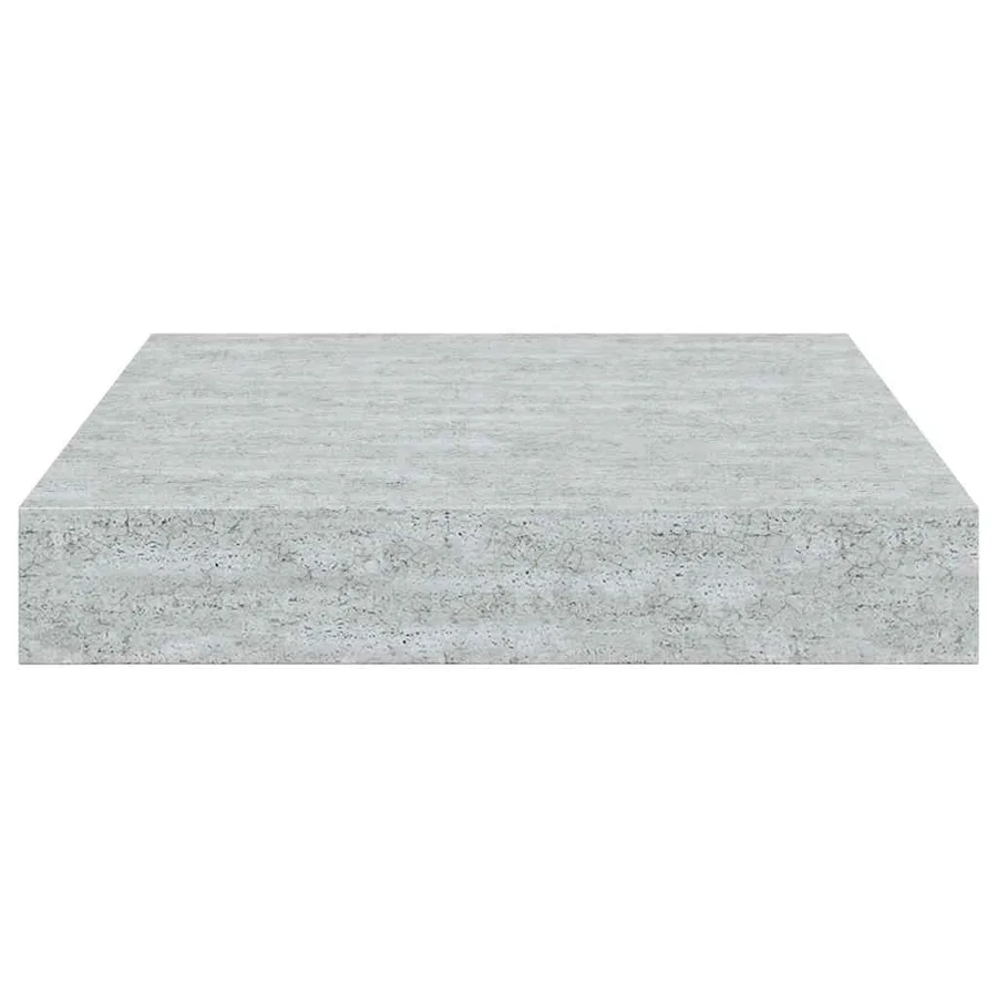 Étagère murale flottante gris béton 23x23,5x3,8 cm MDF - 6