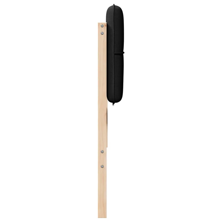 Tête de lit capitonnée Marron et Noir 180 cm Pin massif - 5